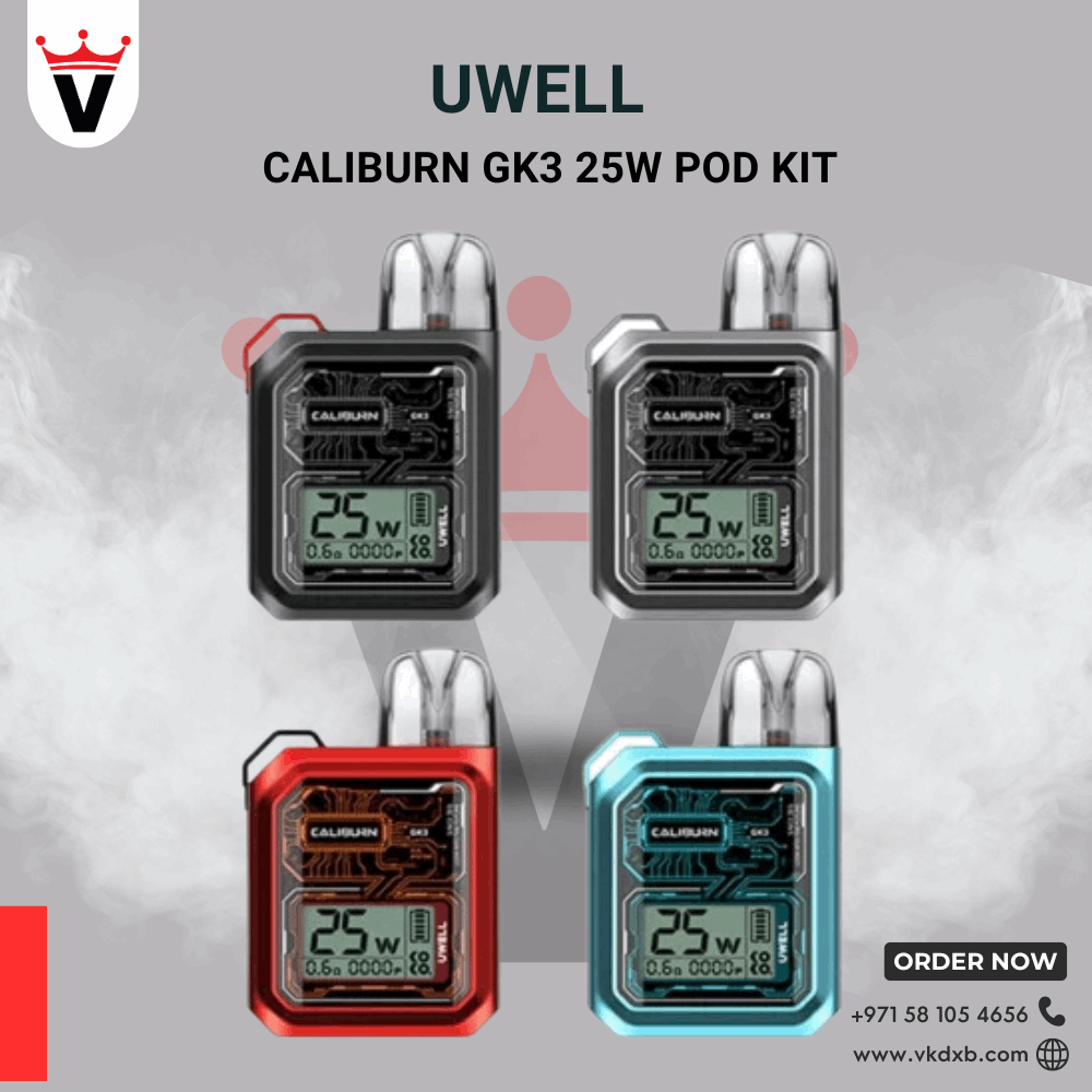 Uwell Caliburn GK3 Pod Kit Dubai | 900mAh MTL Vape UAE Vape king dxb Uwell Caliburn GK3 Pod Kit Dubai | 900mAh MTL Vape UAE Vape king dxb