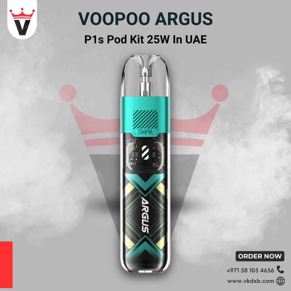 VOOPOO Argus P1s 25W pod kit with sleek metallic design and fast charging in UAE