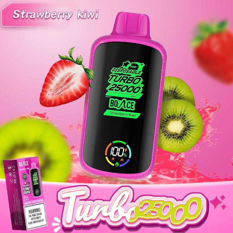Bounce Turbo 25000 Puffs Strawberry Kiwi Vape – Vape King DXB