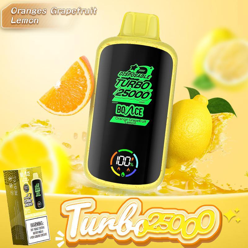 Bounce Turbo 25000 Puffs Orange Grapefruit Lemon Vape – Vape King DXB