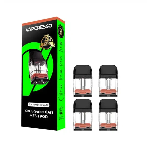 Vaporesso XROS Series COREX 3.0 Mesh Pods 3ml – 4-Pack