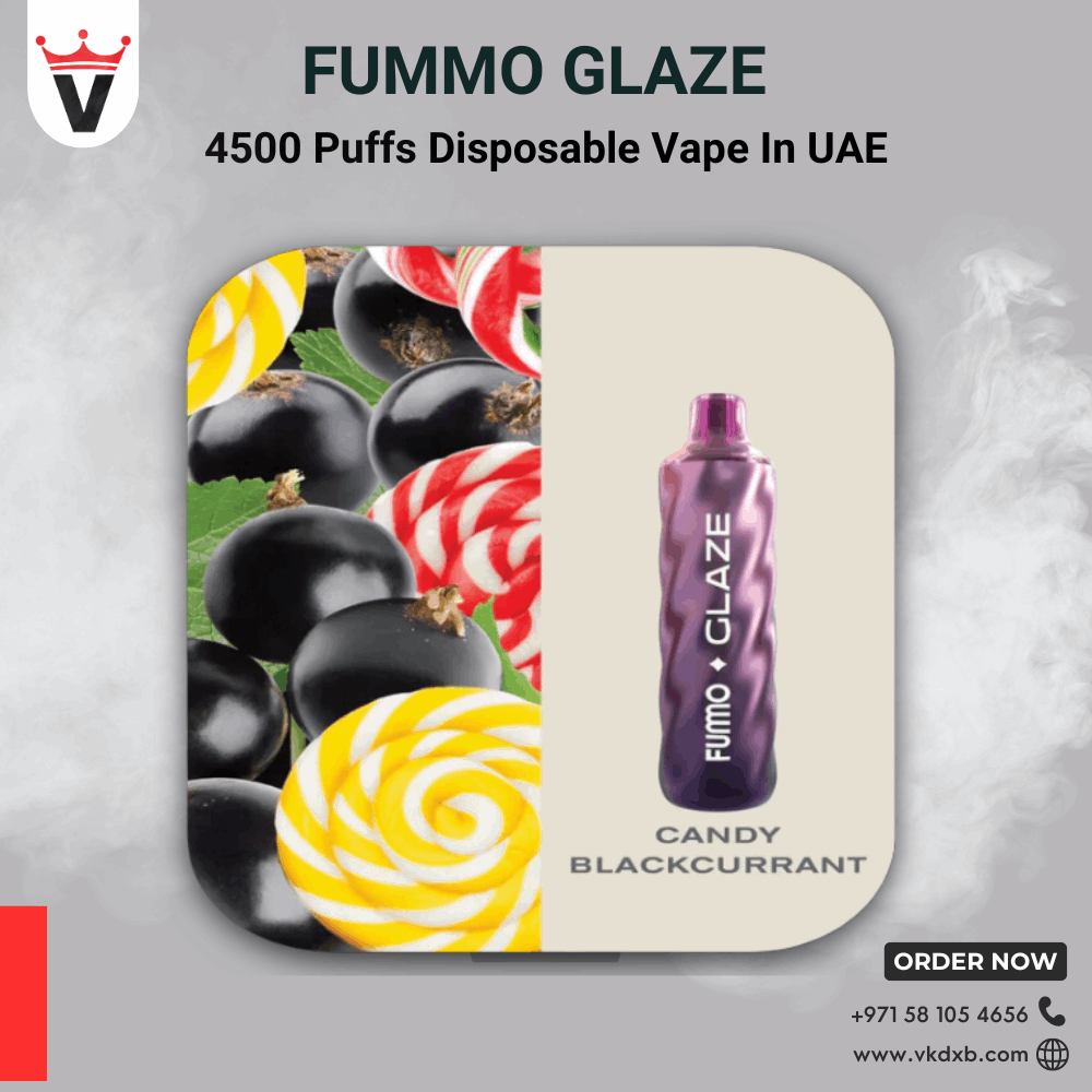 FUMMO Glaze Disposable Vape candy blackcurrant flavor