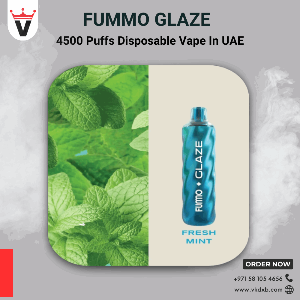 fresh mint flavor of FUMMO Glaze Disposable Vape