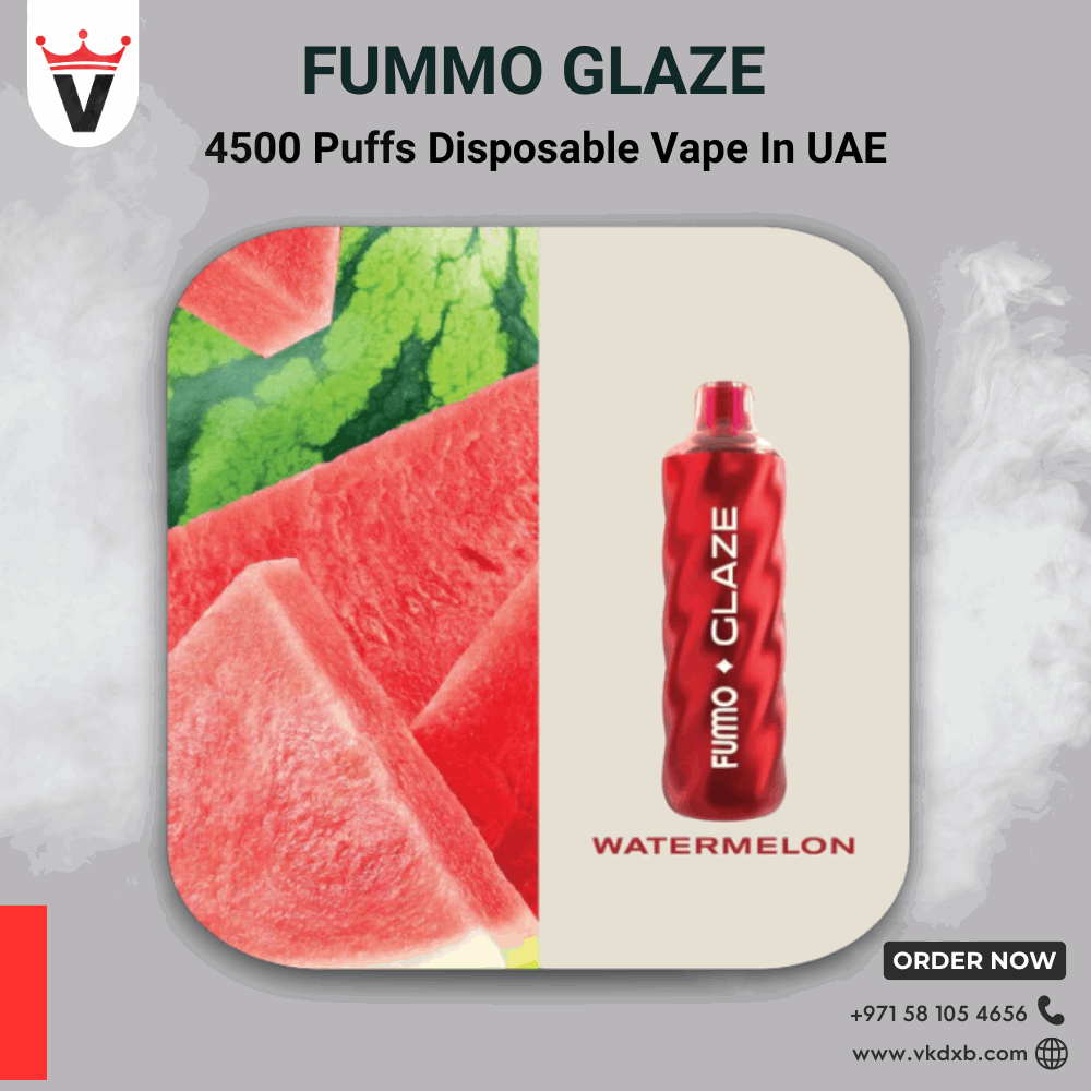 watermelon flavor of FUMMO Glaze 4500 Puffs Disposable Vape in UAE