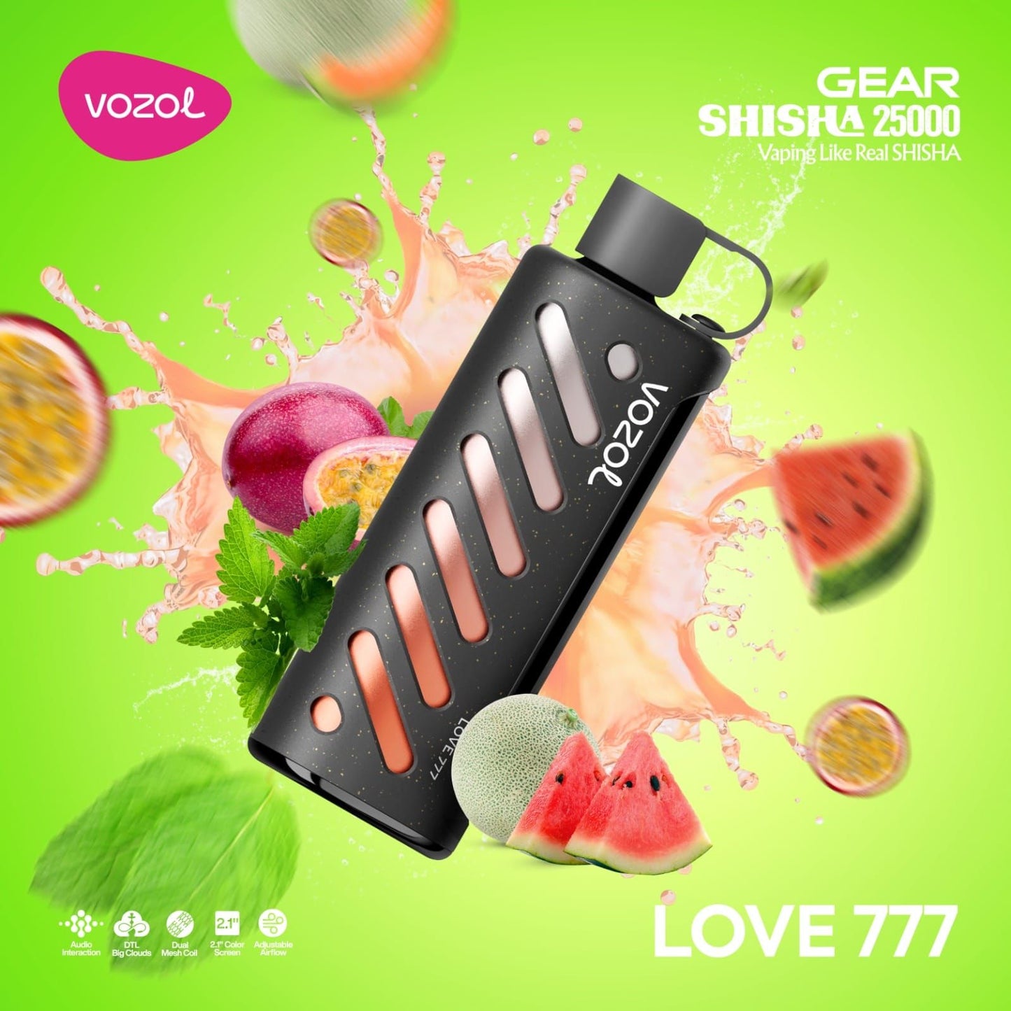 VOZOL GEAR SHISAH 25000 PUFFS LOVE 777