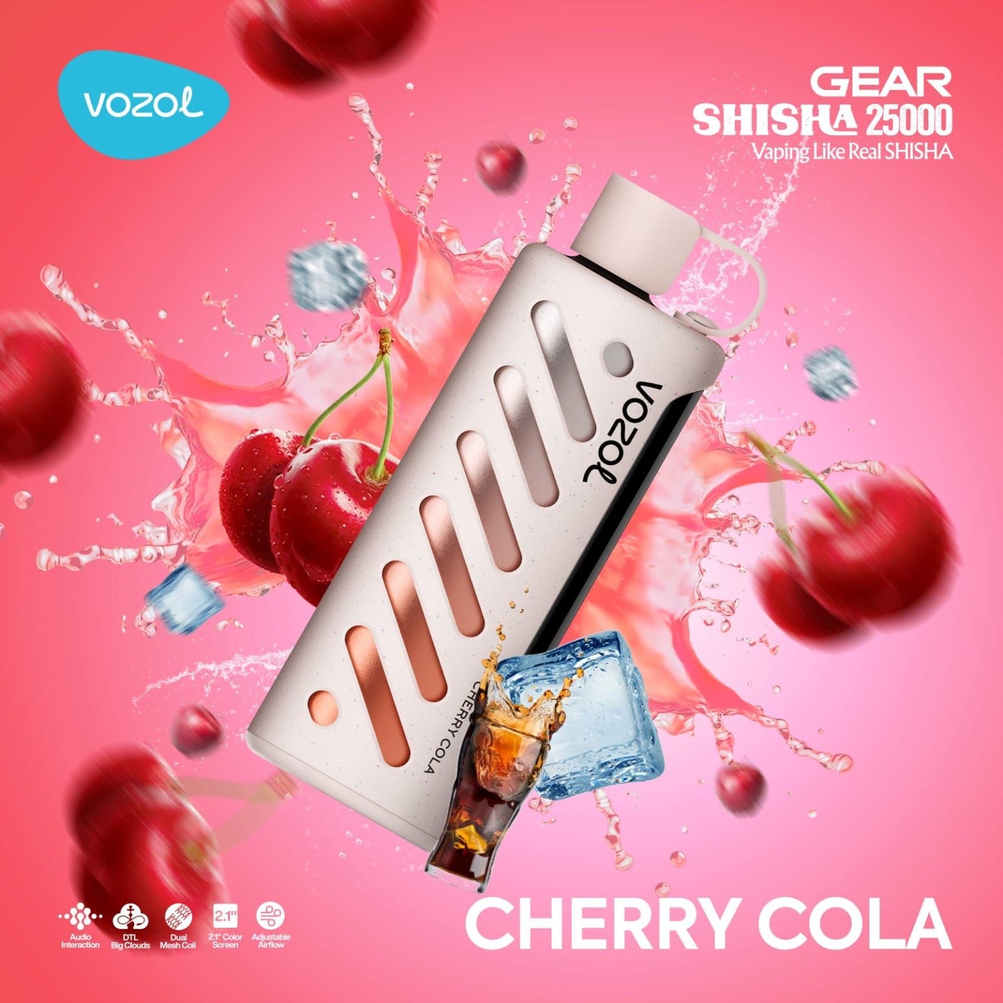 VOZOL GEAR SHISAH 25000 PUFFS CHERRY COLA