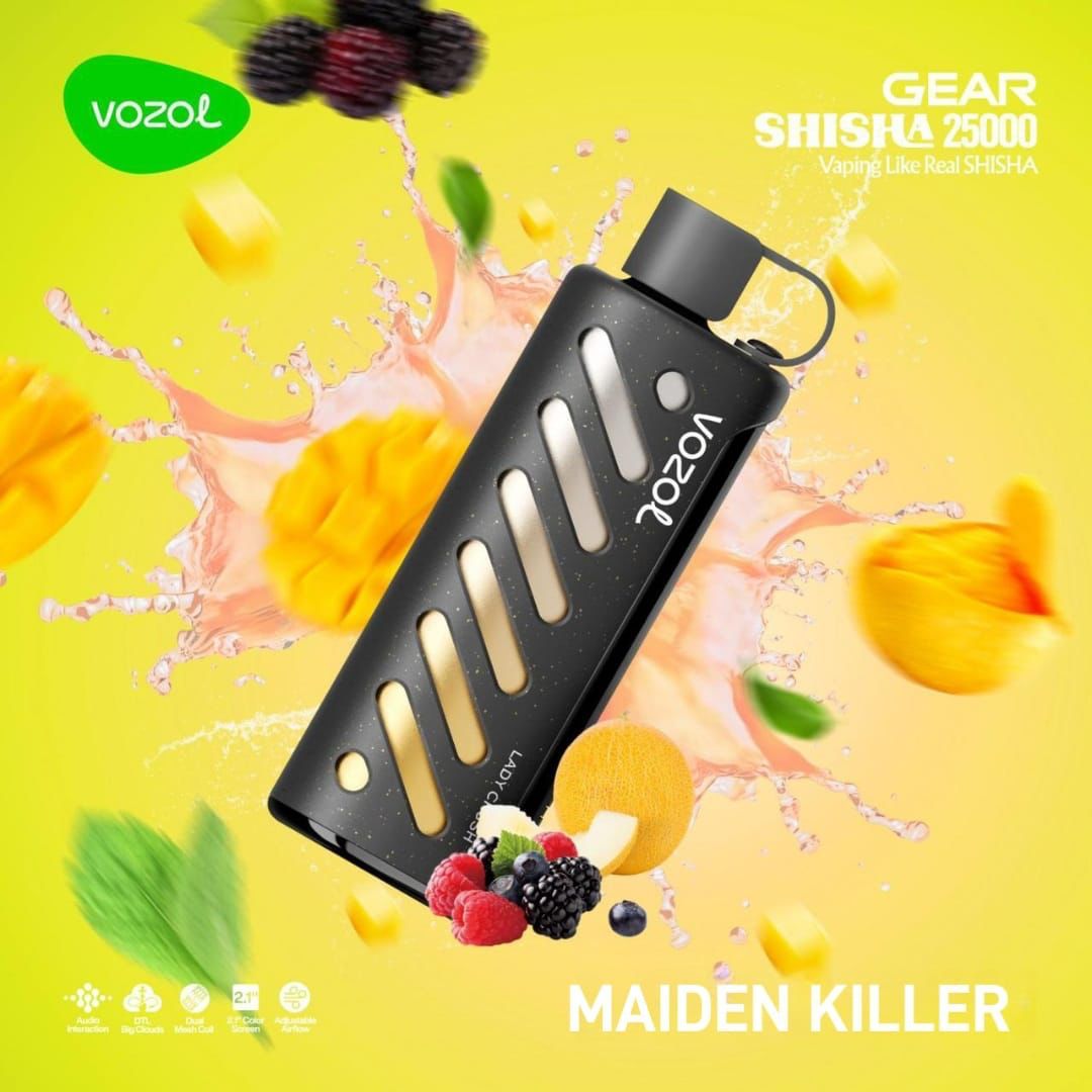 VOZOL GEAR SHISAH 25000 PUFFS MAIDEN KILLER