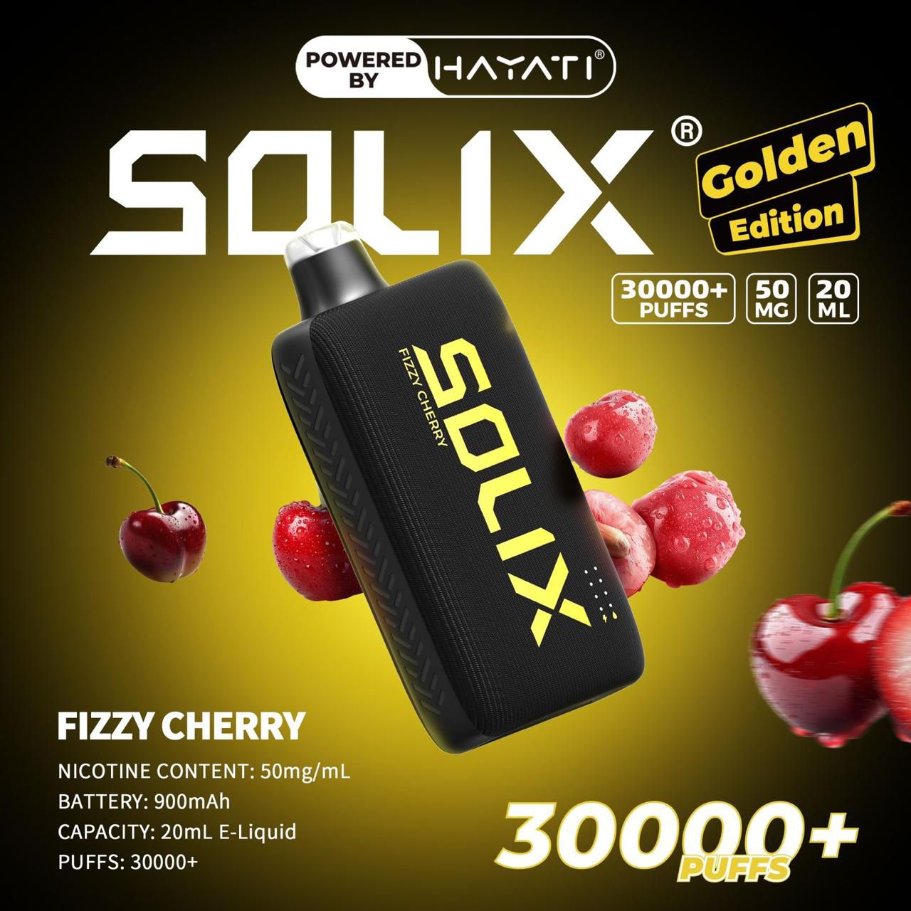 Hayati Solix Golden Edition – 30,000 Puffs Premium Disposable Vape in Dubai & UAE