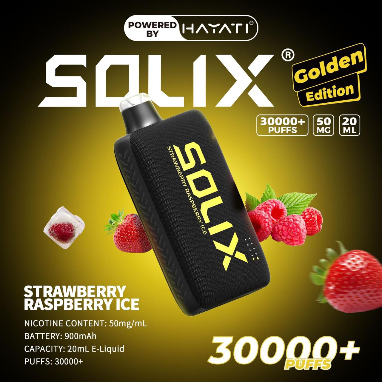 Hayati Solix Golden Edition – 30,000 Puffs Premium Disposable Vape in Dubai & UAE