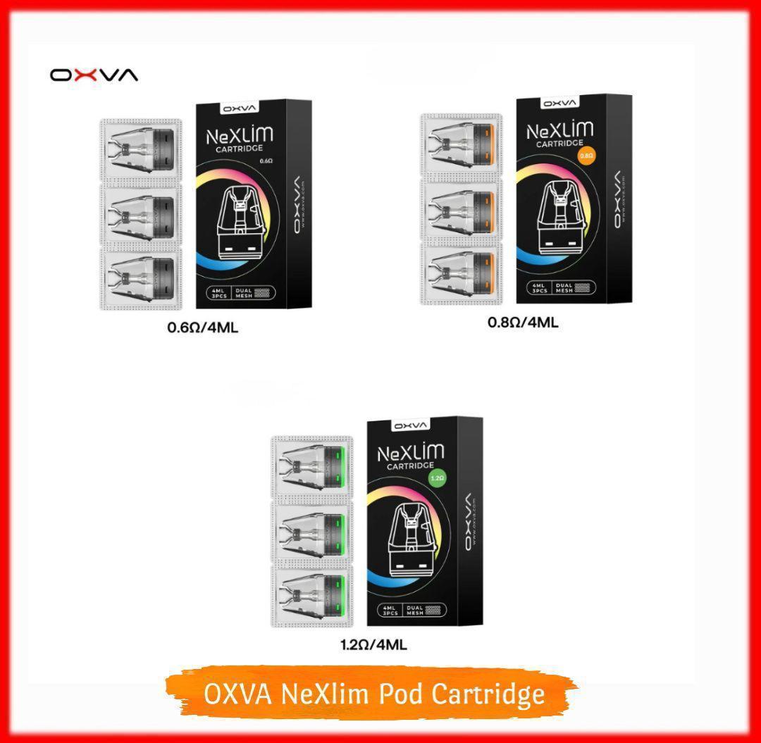 OXVA NeXlim Pod Cartridge 4ml dual mesh 0.6 0.8 1.2 ohm UAE