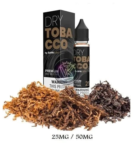 VGOD SaltNic 30ml Dry Tobacco e-juice bottle with tobacco leaves for authentic vaping flavor