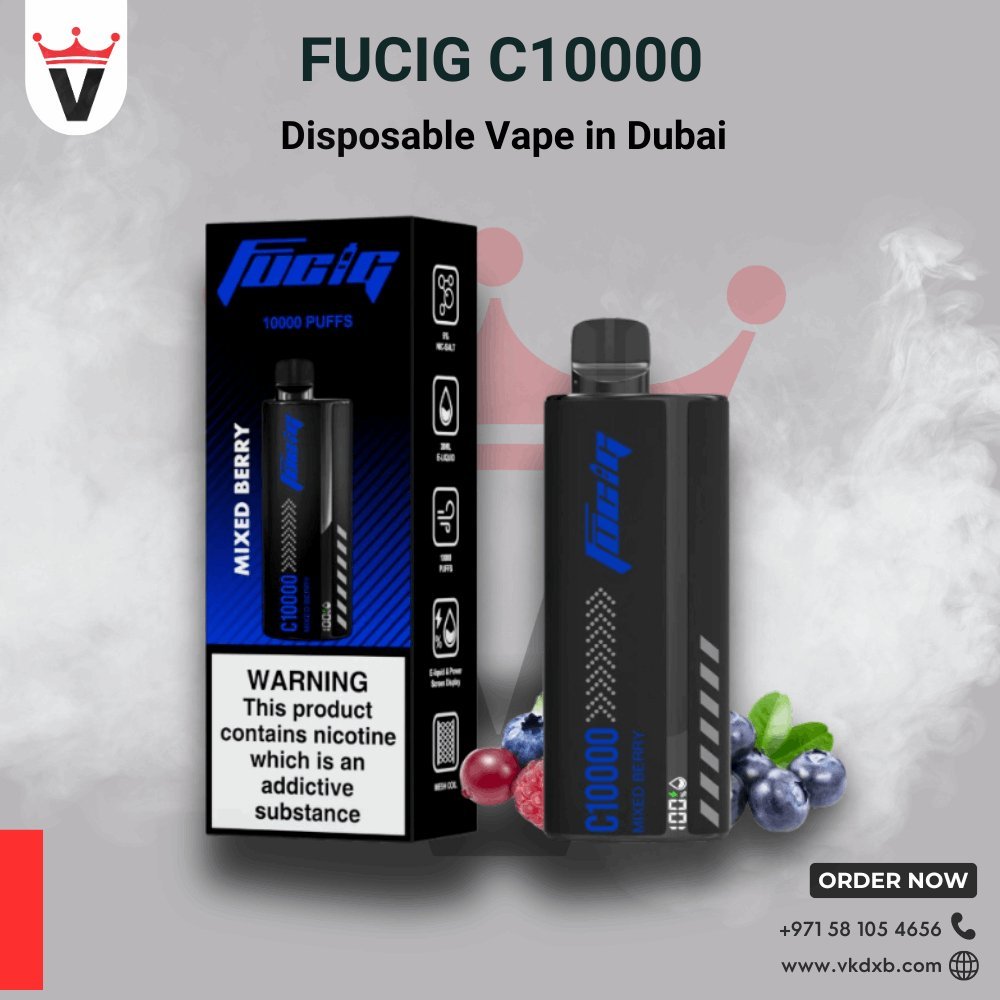 Fucig C10000 Disposable Vape in Dubai - Vape king dxbPeach ice