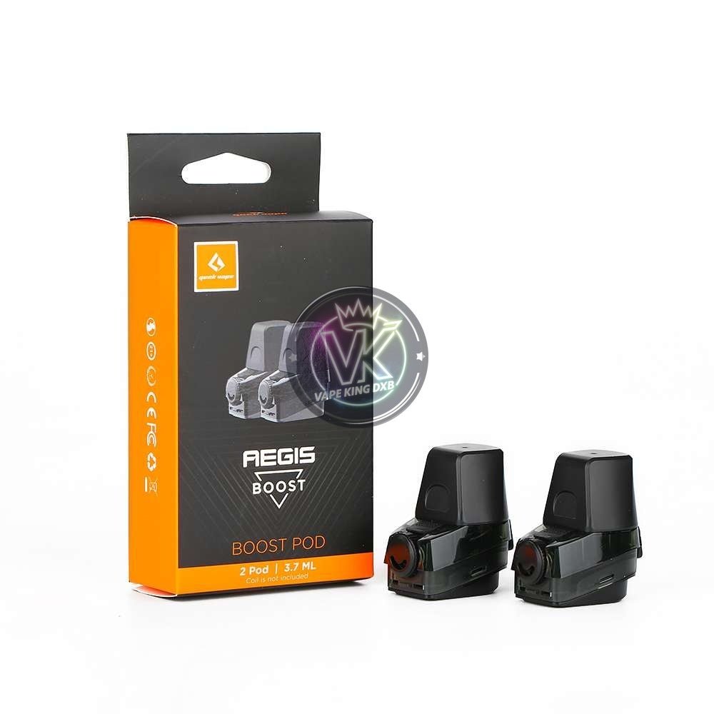 GEEK VAPE AEGIS BOOST replacement pods 2pcs with 3.7ml capacity for smooth vaping experience