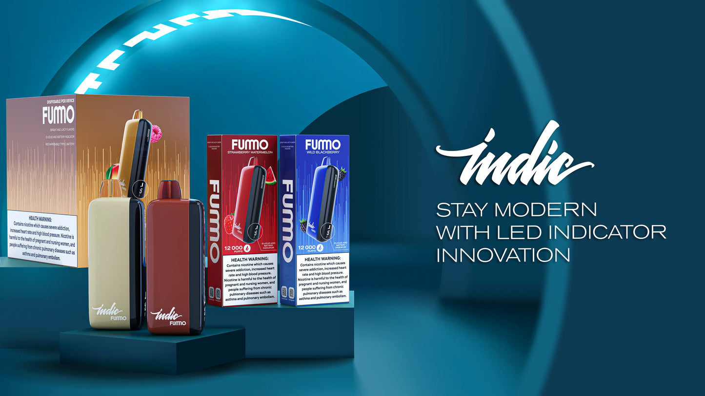 Fummo Indic 12000 puffs Rechargeable with display