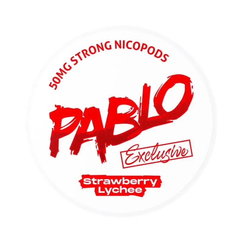 Pablo Exclusive Strawberry Lychee 50mg nicotine pouches – floral fruit nicopods Dubai UAE