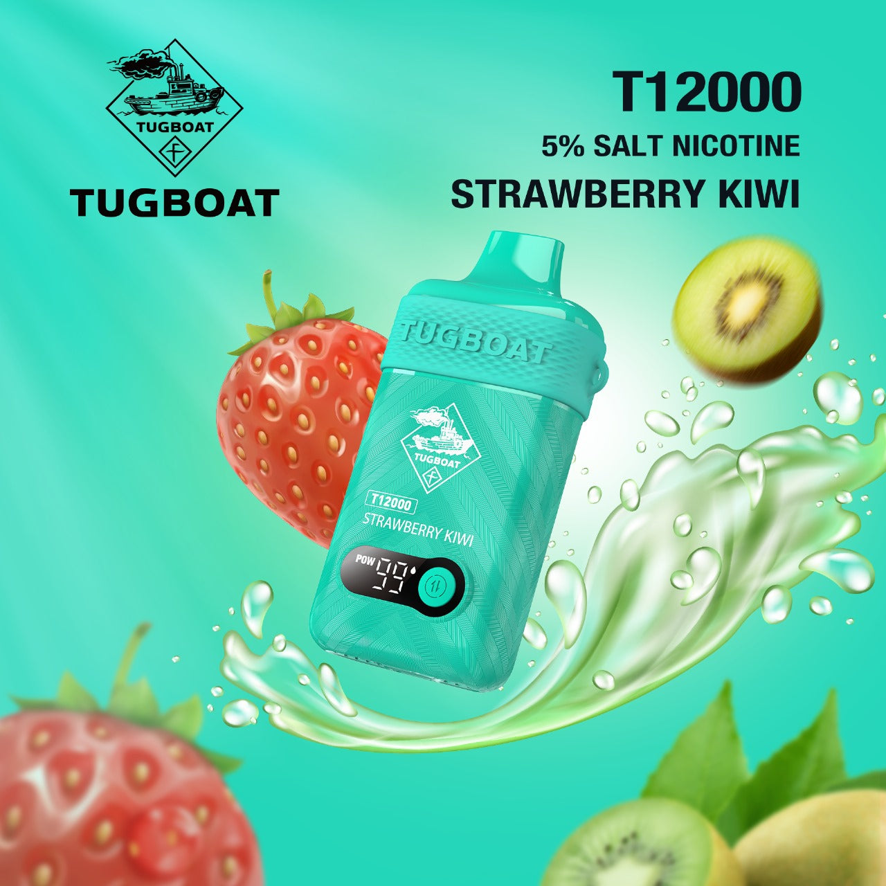 Tugboat T12000 RECHARGEABLE DISPOSABLE with Display