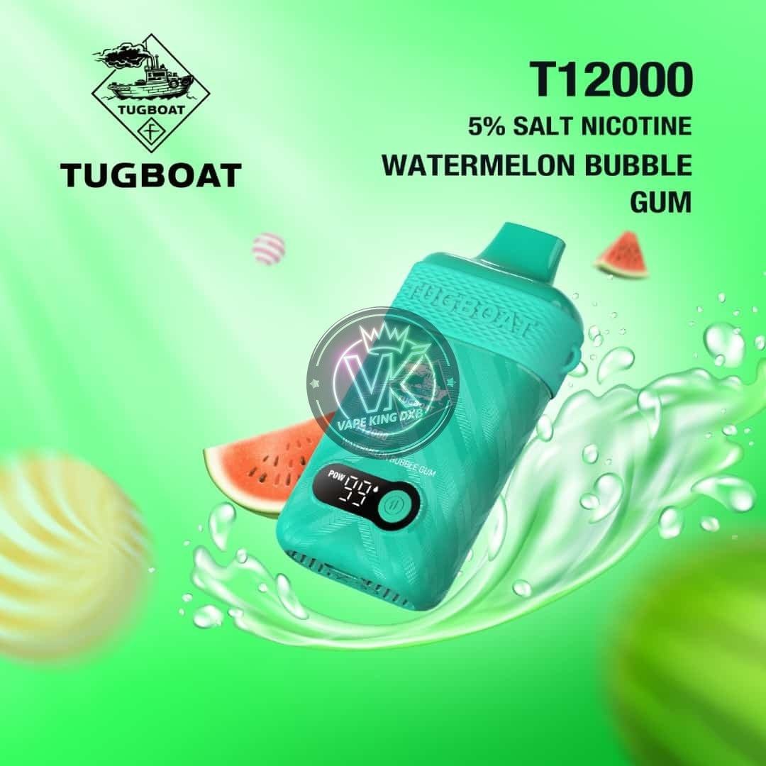 Tugboat T12000 RECHARGEABLE DISPOSABLE with Display