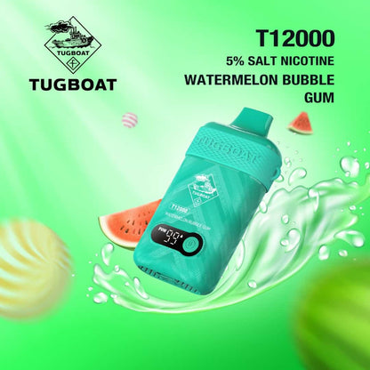 Tugboat T12000 RECHARGEABLE DISPOSABLE with Display
