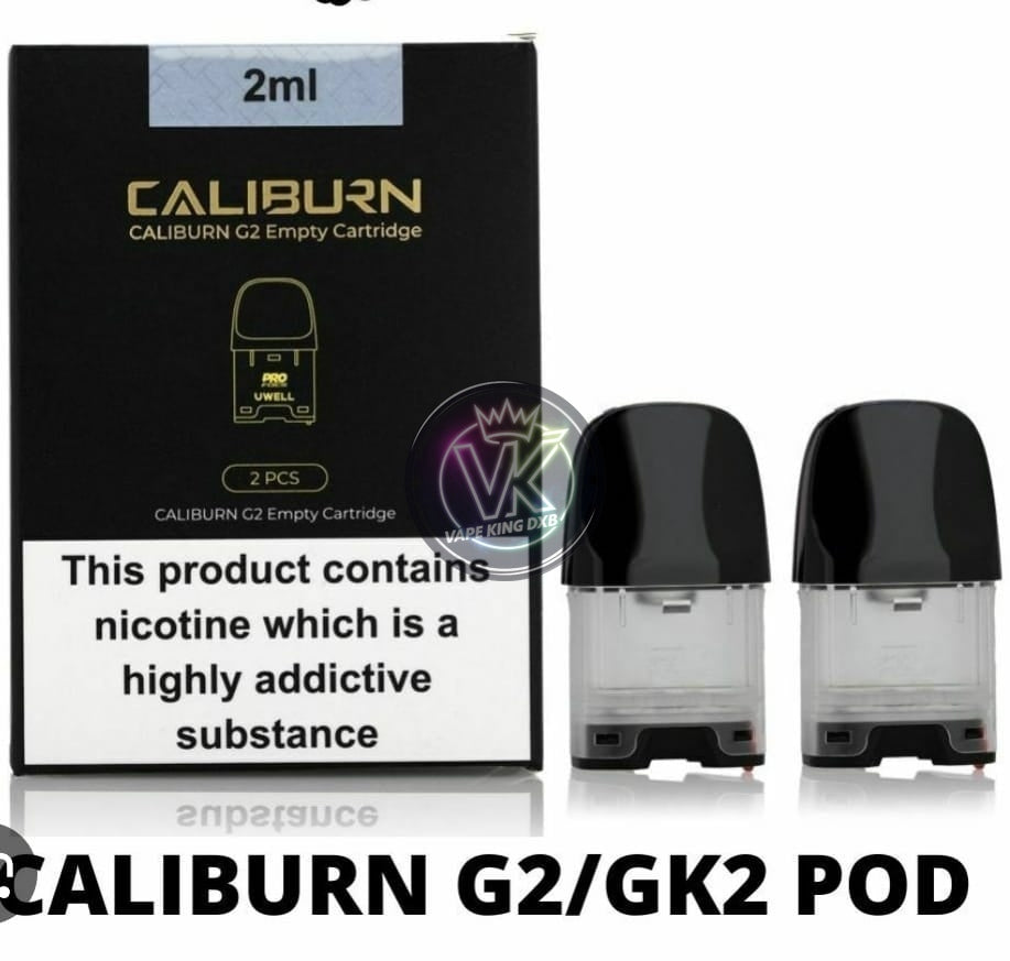 Uwell Caliburn G2 Replacement Pod - 2ML Refillable for MTL Vaping UAE Vape king dxb Uwell Caliburn G2 Replacement Pod - 2ML Refillable for MTL Vaping UAE Vape king dxb