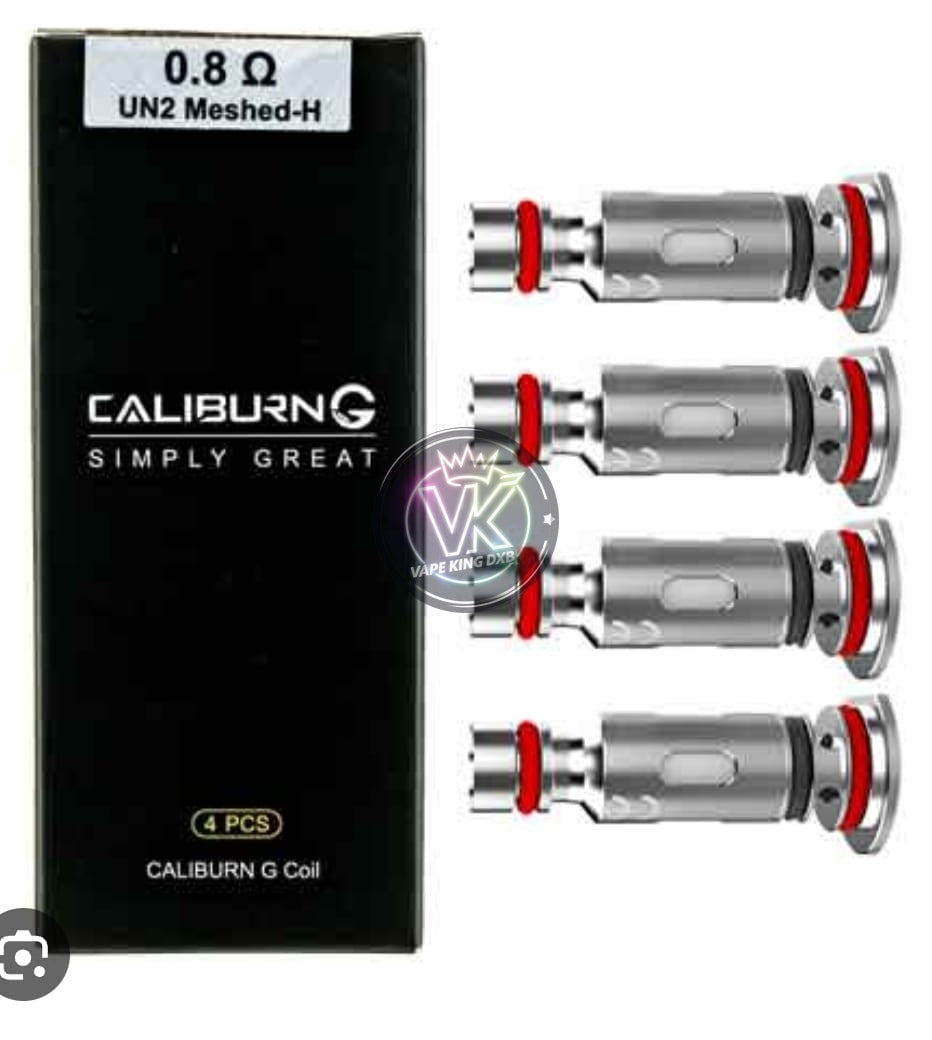 UWELL CALIBURN G replacement coils pack of 4 for enhanced flavor and vapor production.