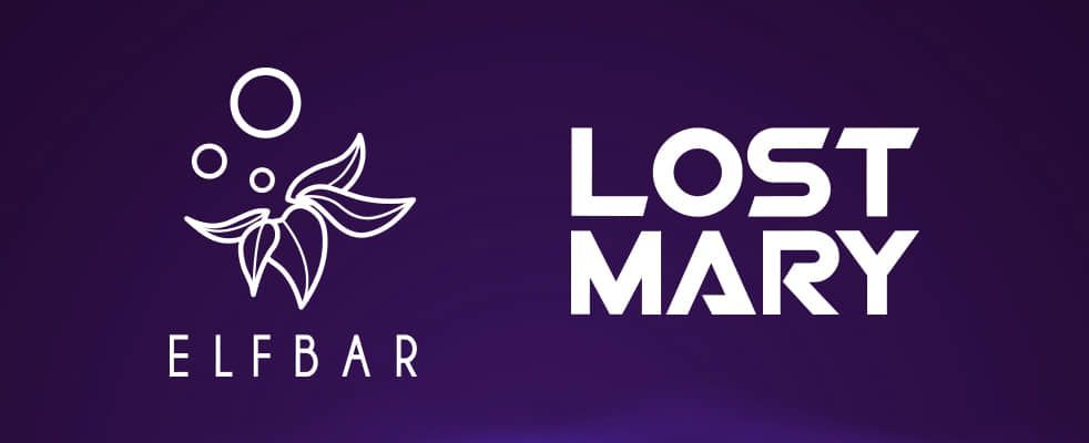 elfbar and lost mary logo at vape king dxb