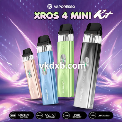 Vaporesso XROS 4 Mini Pod Kit – Slim Refillable Vape