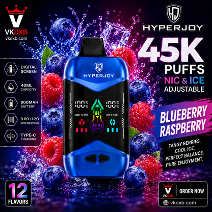 Hyperjoy 45000 Puffs Strawberry Banana Flavour – UAE Vape Store