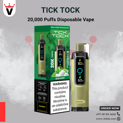 TICK TOCK 20000 PUFFS Disposable Vape in Dubai