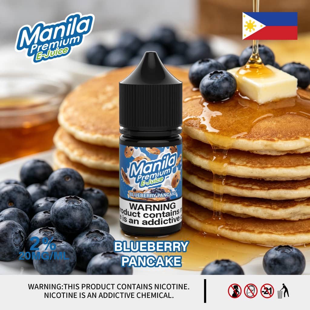 Manila Premium E-Juice Salt Nic Blueberry Pancake 30ml Dubai UAE