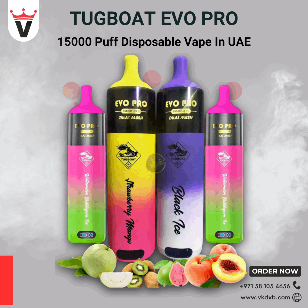 Tugboat Evo Pro 15000 Puff Disposable Vape in UAE