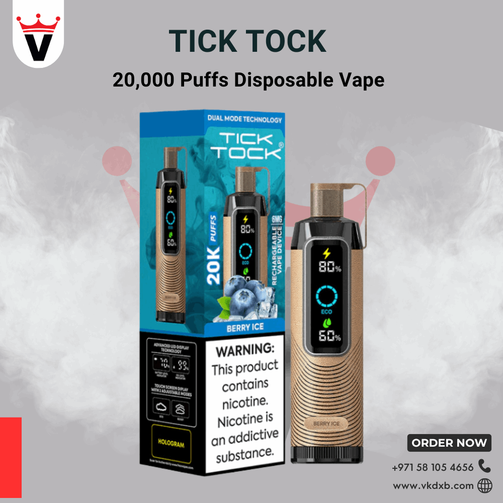 TICK TOCK 20000 PUFFS Disposable Vape in Dubai