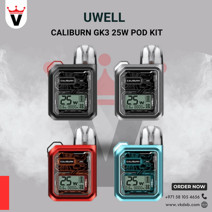 Uwell Caliburn GK3 Pod Kit Dubai | 900mAh MTL Vape UAE Vape king dxb Uwell Caliburn GK3 Pod Kit Dubai | 900mAh MTL Vape UAE Vape king dxb