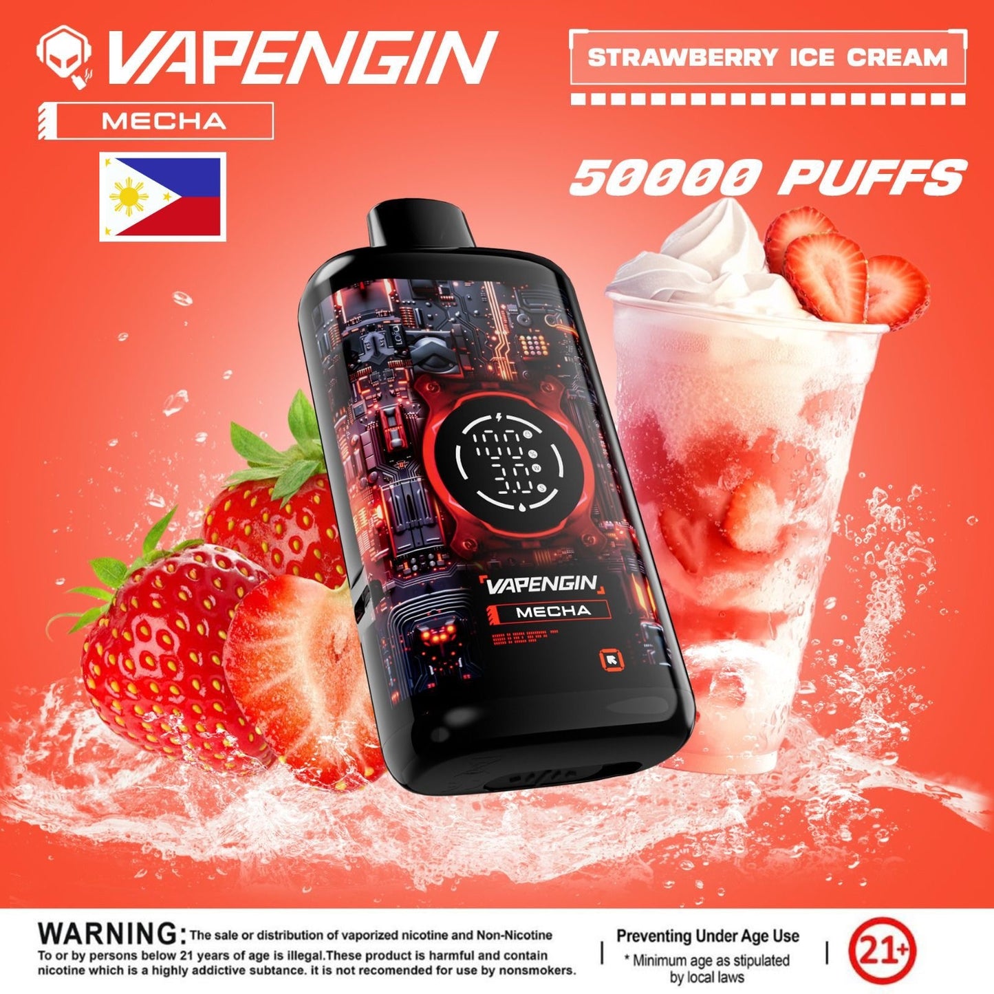 Vapengin Mecha 50000 Puffs Lychee Ice Disposable Vape Dubai