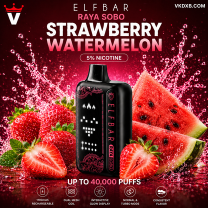 Elf Bar Raya SOBO 40000 Puffs Strawberry Watermelon Flavour – Dubai