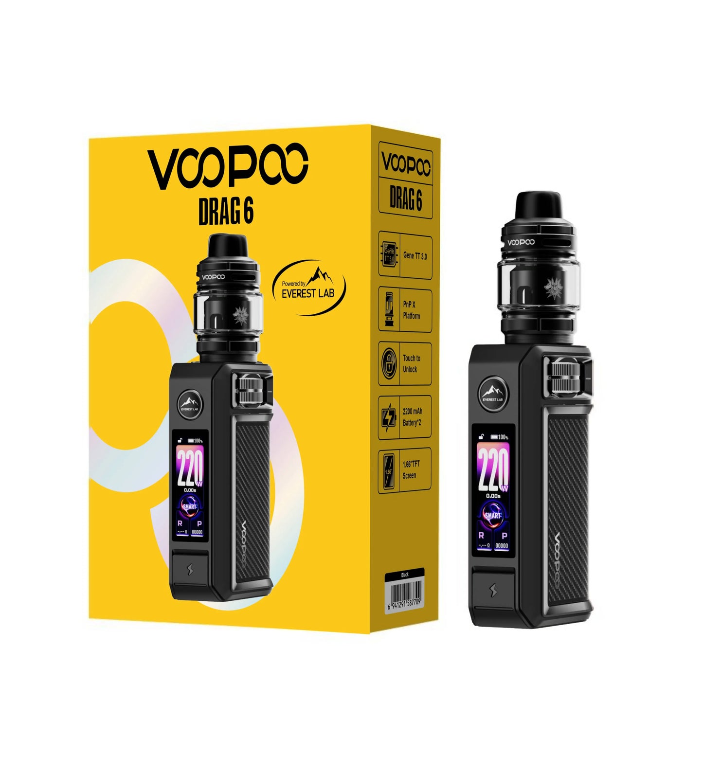 VOOPOO Drag 6 220W Vape Mod Kit Dubai UAE