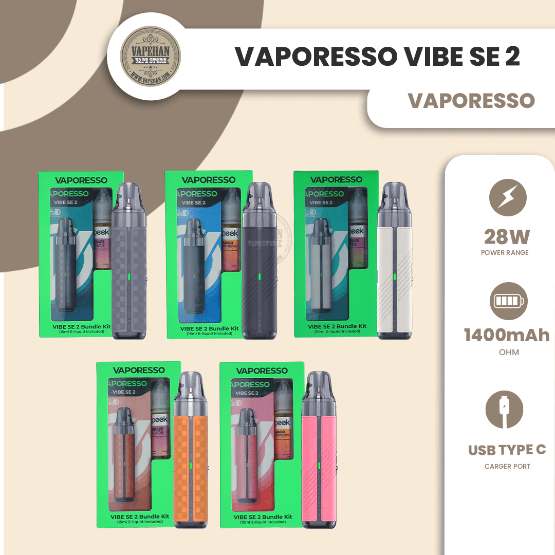 Vaporesso Vibe SE 2 Pod Kit 28W – Dual Mesh 4.5ml