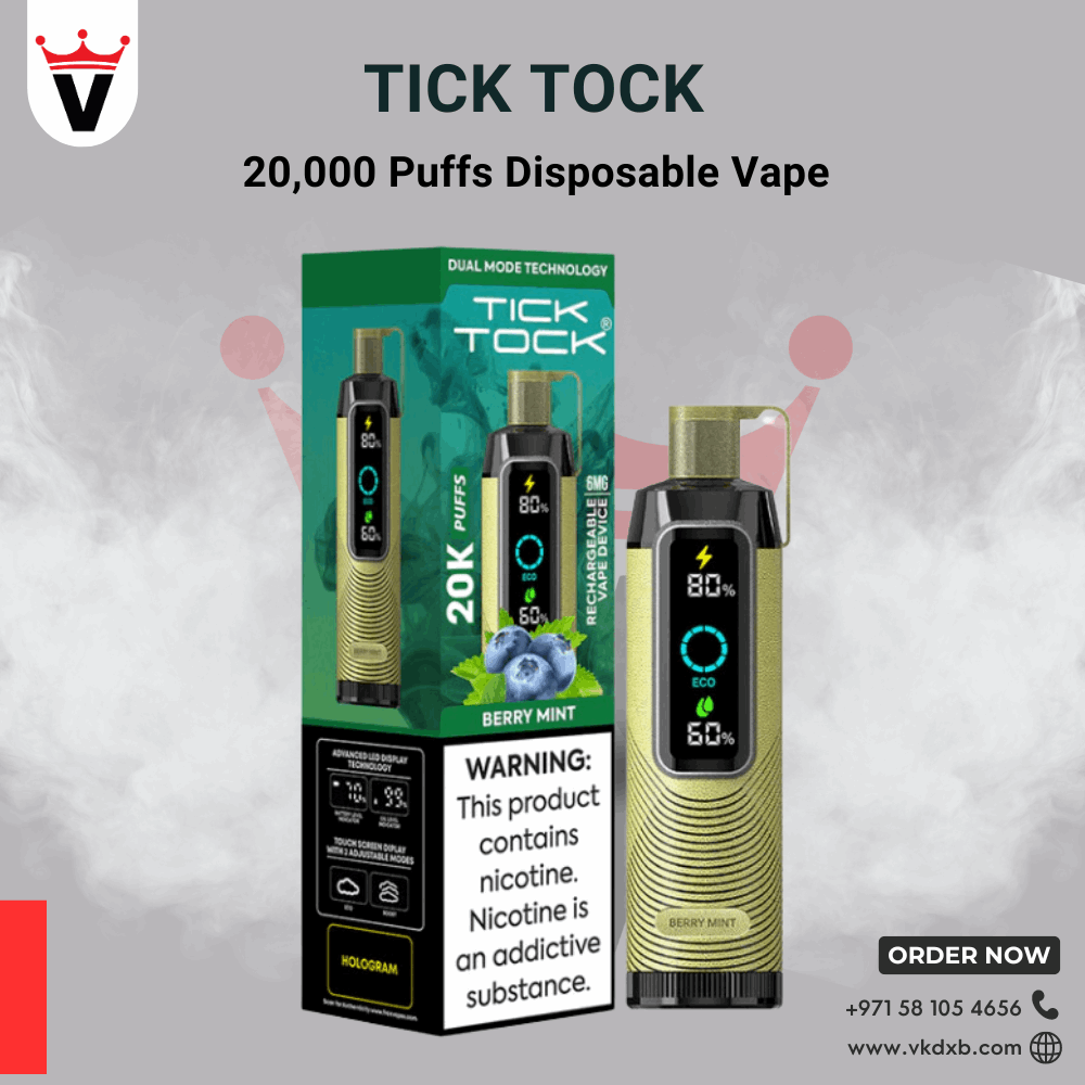 TICK TOCK 20000 PUFFS Disposable Vape in Dubai