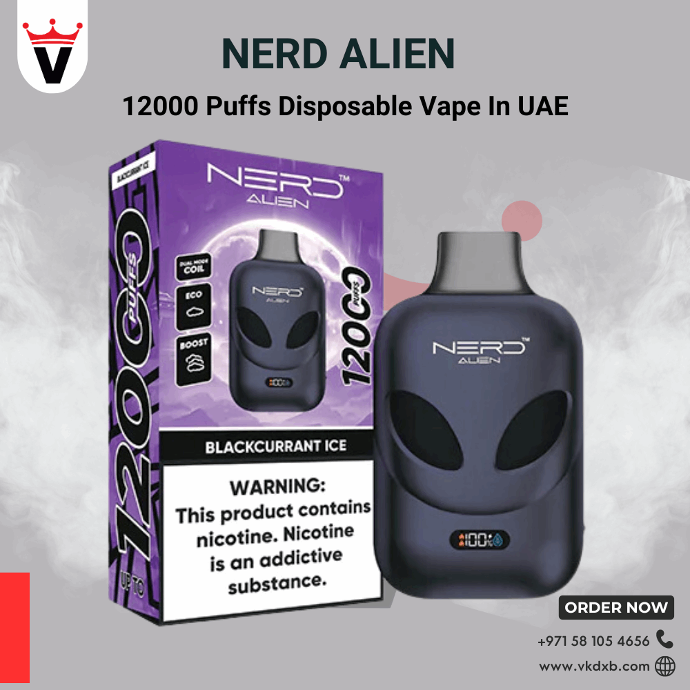 NERD ALIEN 12000 Puffs Disposable Vapes in Dubai Vape king dxb NERD ALIEN 12000 Puffs Disposable Vapes in Dubai Vape king dxb