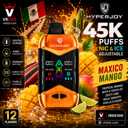 Hyperjoy 45000 Puffs Blueberry Raspberry Flavour – Vape King DXB
