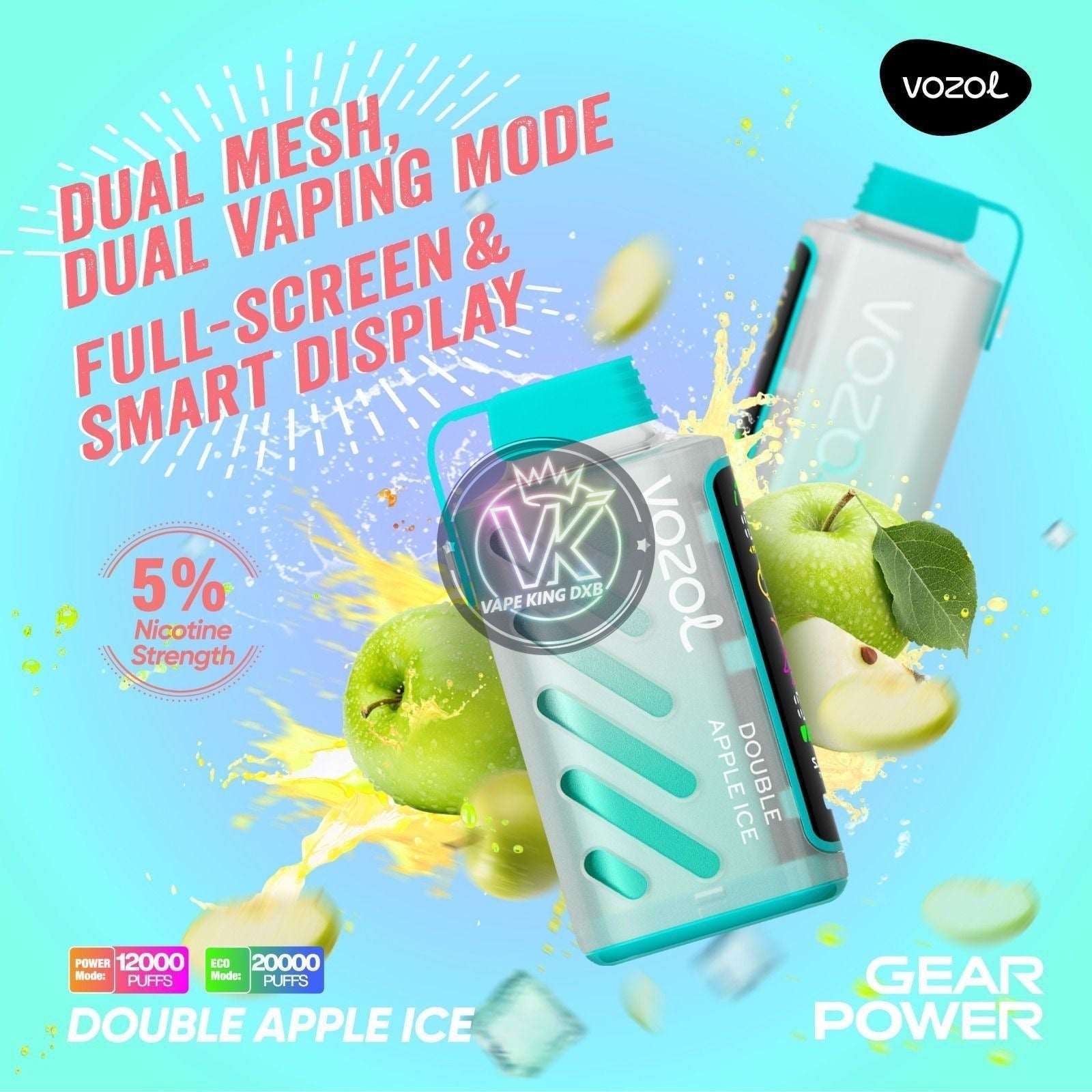 Vozol Gear Power 20000 Puffs Dubai | Rechargeable Disposable UAE | VKDXB Vape king dxb Vozol Gear Power 20000 Puffs Dubai | Rechargeable Disposable UAE | VKDXB Vape king dxb