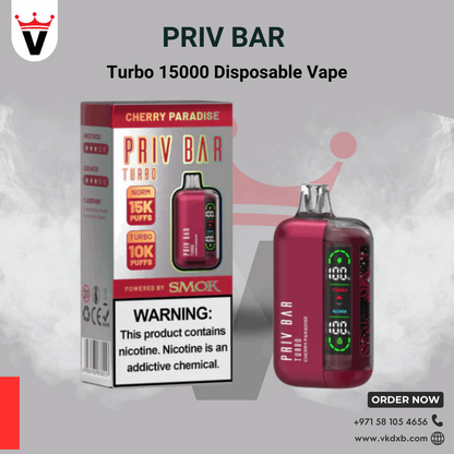 Priv Bar Turbo 15000 Puffs Disposable Vape in UAE