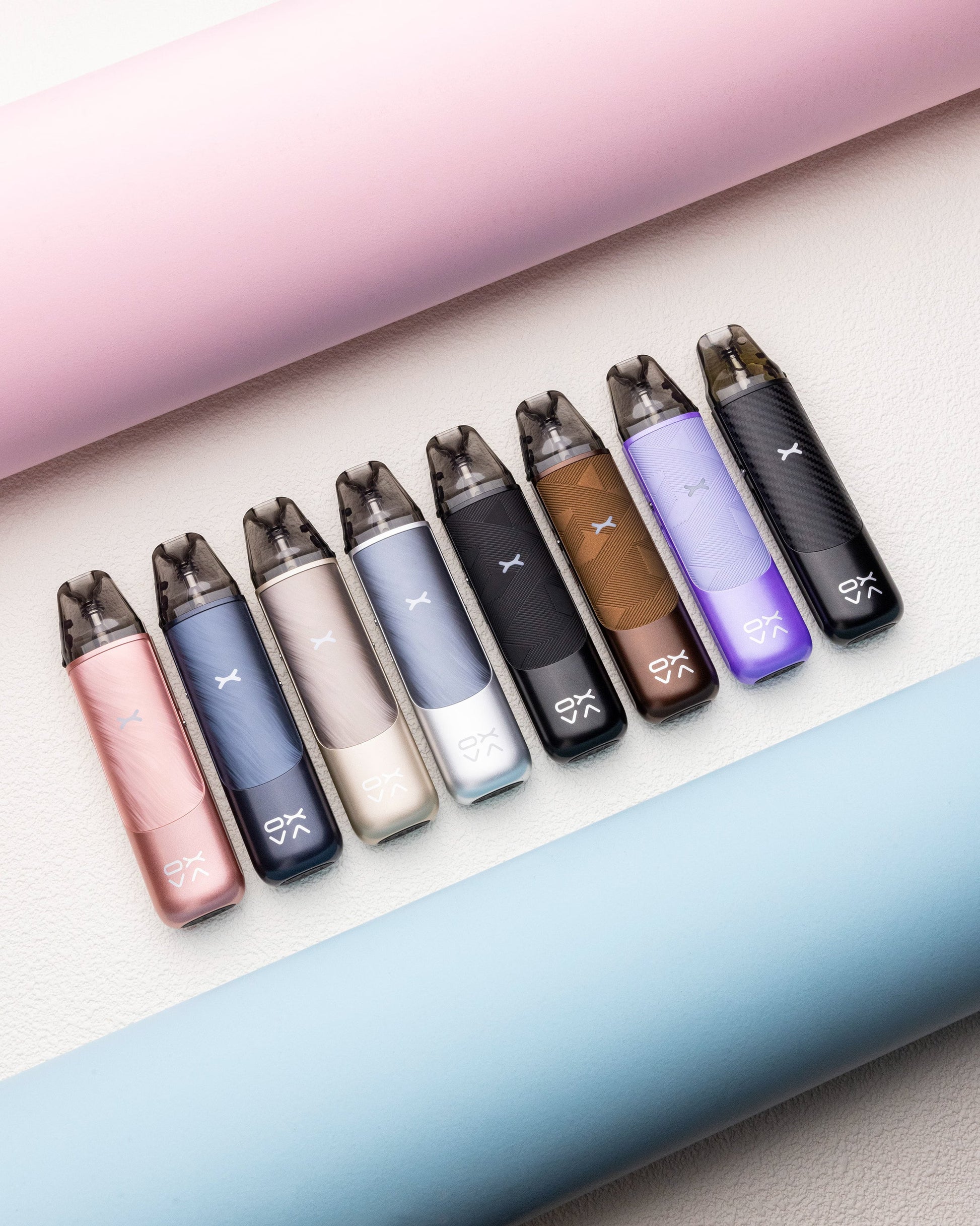 OXVA NexLim Go Pod Kit all 8 finishes comparison UAE