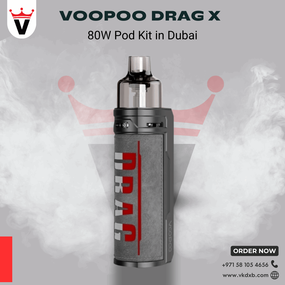 Voopoo Drag X Silver Knight Voopoo Drag X 80W Pod Kit in Dubai Vape king dxb Voopoo Drag X Silver Knight Voopoo Drag X 80W Pod Kit in Dubai Vape king dxb