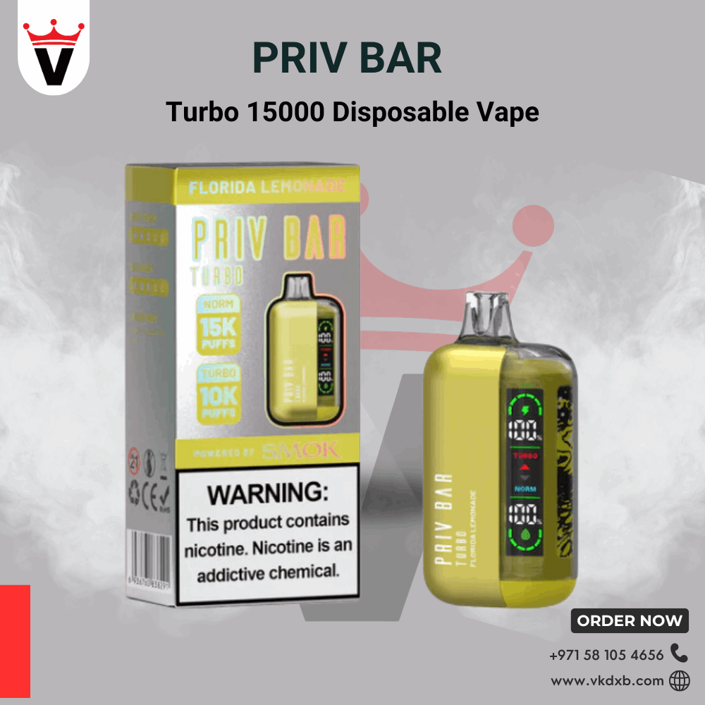 Priv Bar Turbo 15000 Puffs Disposable Vape in UAE