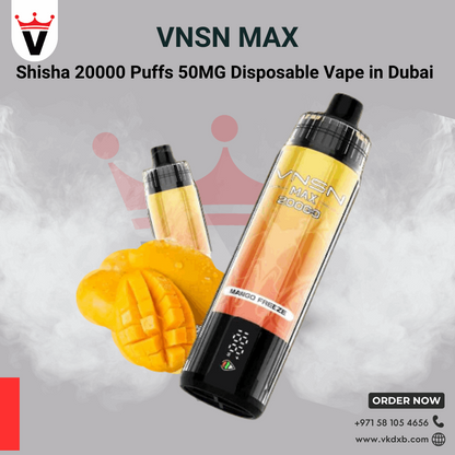 VNSN MAX 20000 Puffs Disposable Vape Now in Dubai