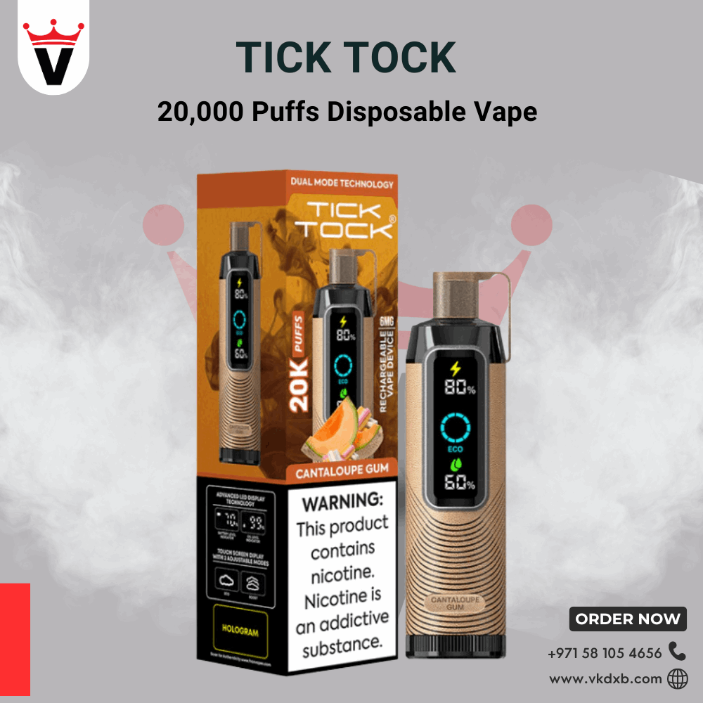 TICK TOCK 20000 PUFFS Disposable Vape in Dubai