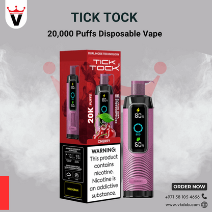 TICK TOCK 20000 PUFFS Disposable Vape in Dubai