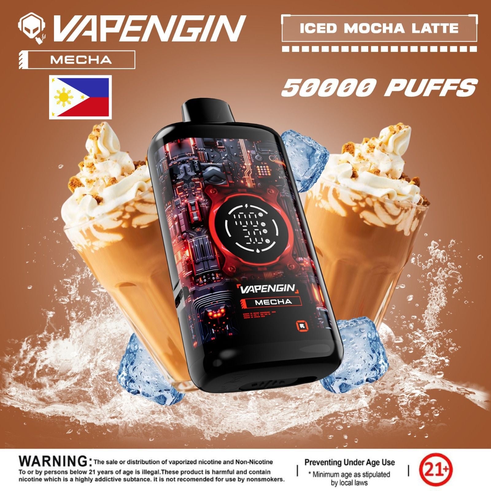 Vapengin Mecha 50000 Puffs Creamy Avocado Milkshake Vape UAE