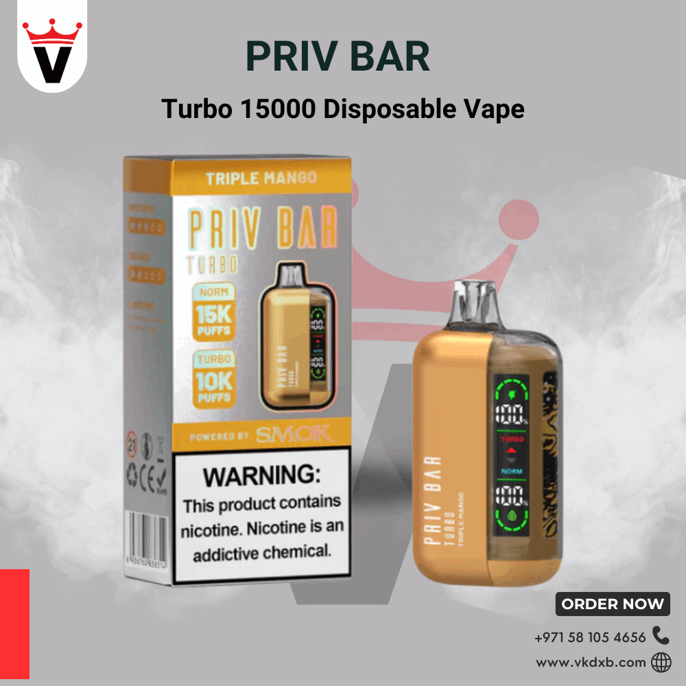 Priv Bar Turbo 15000 Puffs Disposable Vape in UAE