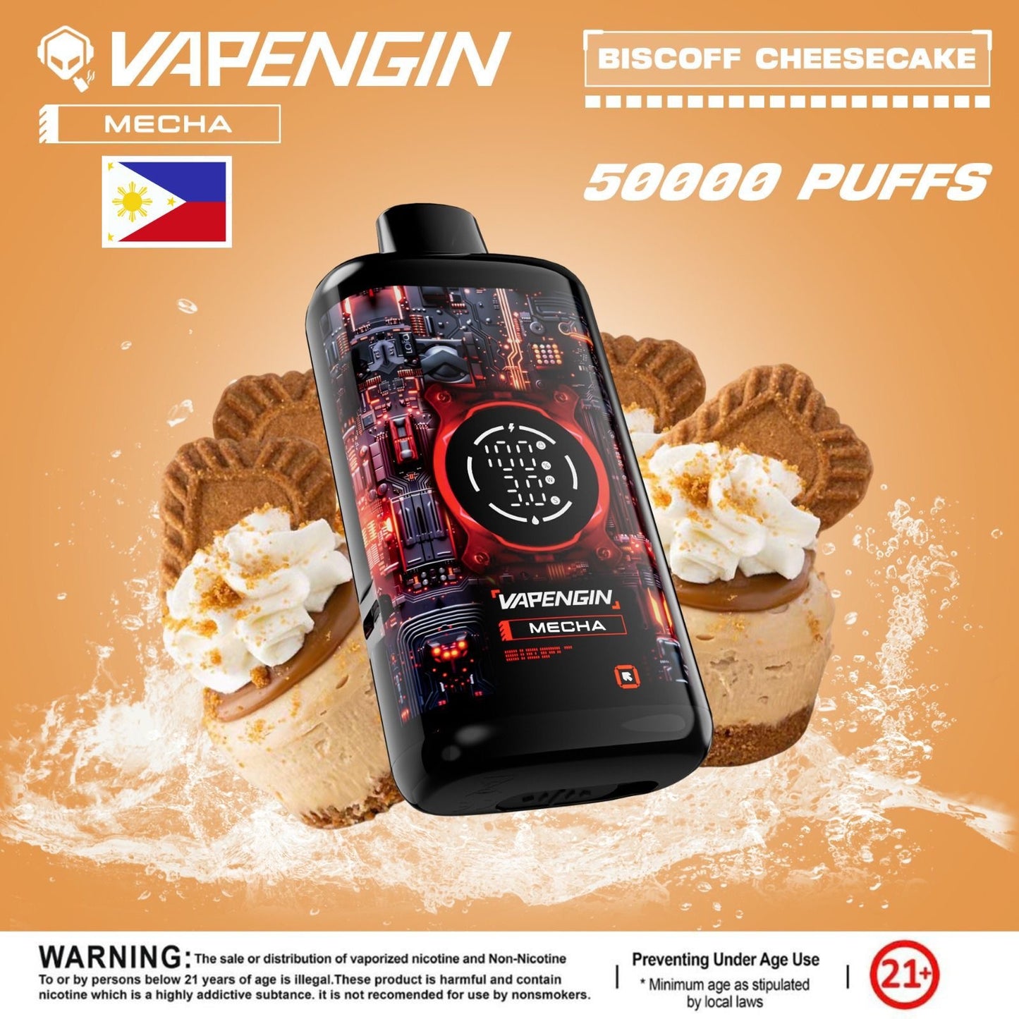 Vapengin Mecha 50000 Puffs Iced Mocha Latte Disposable Vape Dubai